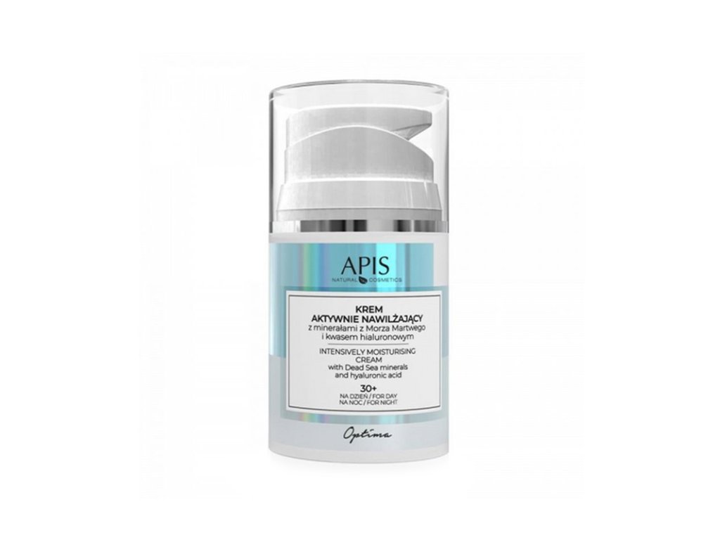 apis optima, aktive Feuchtigkeitscreme mit Mineralien aus dem Toten Meer und Hyaluronsäure, Tag und Nacht 30+, 50ml