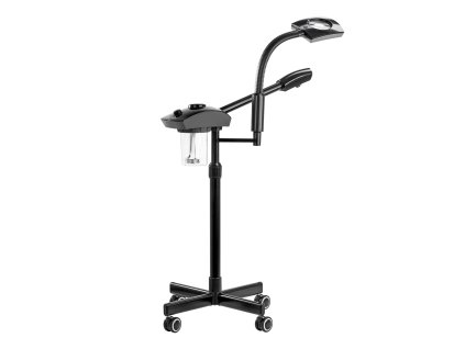 Kosmetikstuhl Vapozone Giovanni D-21 Schwarz mit Lupenlampe & Aromafunktion