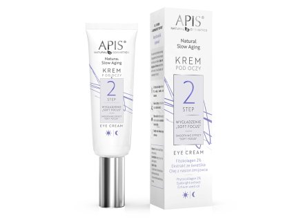Apis Natural Slow Aging Augencreme STEP 2 glättend "SOFT FOCUS" 15 ml