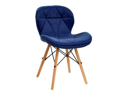 Kosmetikstuhl QS-186 samt marineblau – stilvolles Design
