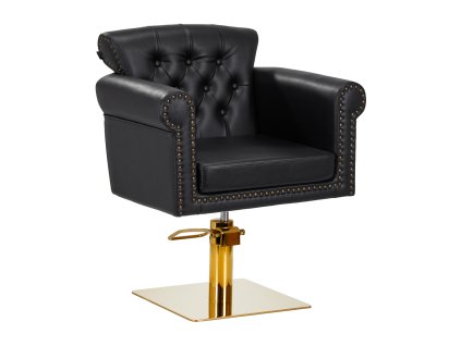 Gabbiano Friseurstuhl Berlin schwarz-gold