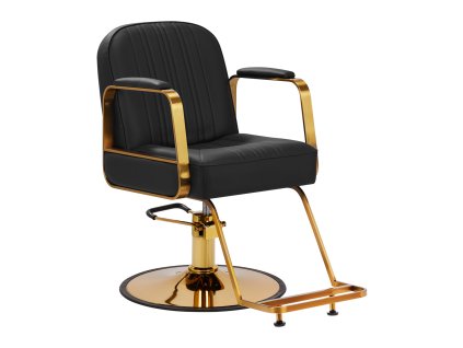 Friseurstuhl Gabbiano Acri Gold Schwarz