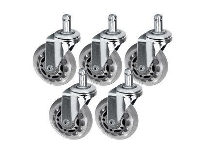 Roll Speed Silber Push-in Hockerrad 5er Set