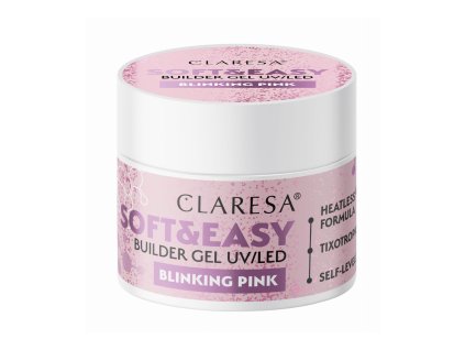 Claresa Aufbaugel Soft&Easy Gel blinking pink 12g