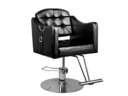 Friseurstuhl Hair System 0-90 Schwarz – klassisch und bequem