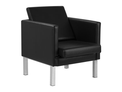 Gabbiano Stuhl BM18011 – Schwarzer Loungesessel für Salon