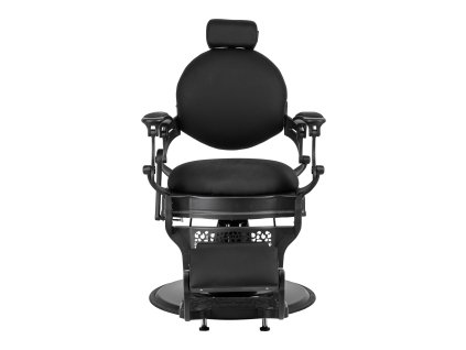 Barberstuhl Gabbiano Niccolo Schwarz knopflos