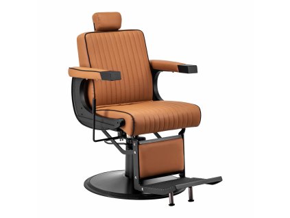 56942 kadernicke barber kreslo vision svetle hnede s cernym ramem
