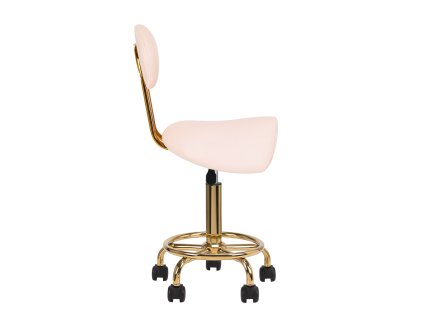 Kosmetikhocker 6001-G gold – pink zweite Kategorie