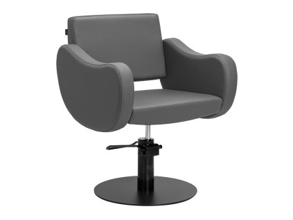 Gabbiano Friseurstuhl Sewilla Grau Basis schwarz