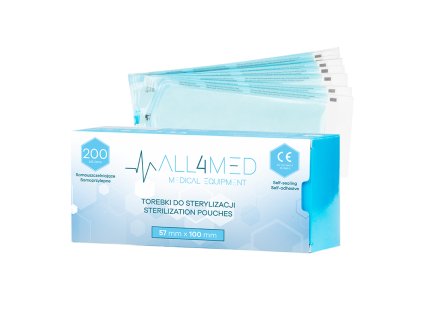 All4med autoklav-sterilisationsbeutel 57mm x 100 mm 200 st.
