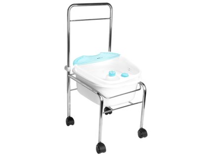 Set fussbadewanne mit rollen chrom + fussmassagegerät mit temperaturerhaltung am-506a