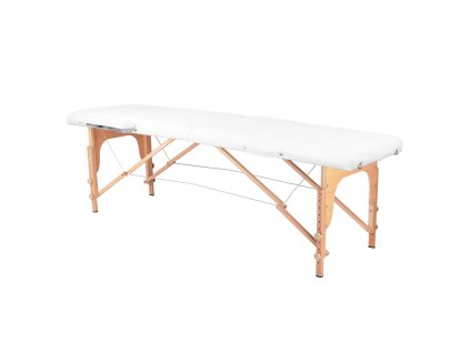Klapp-massageliege wood komfort 2-teilig white