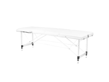 Klapp-massageliege alu komfort 3-teilig white