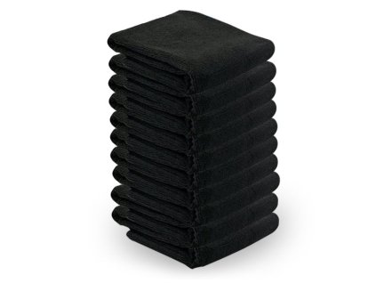 Mikrofaser-handtuch 73x40cm 10 st. Schwarz