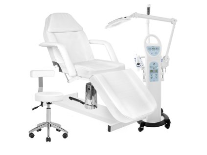SET MEHRZWECKGERÄT AZZURRO 15in1 SONIA + HYDRAULISCHE KOSMETIKLIEGE + KOSMETIKHOCKER