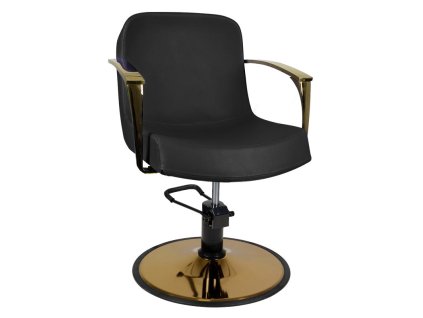 Friseurstuhl Gabbiano Bologna Gold Schwarz