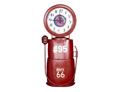 Uhr Dekoration Tanksäule Rot