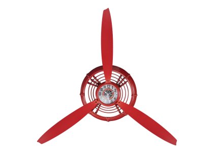 Uhr Dekoration Propeller Rot