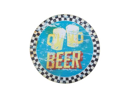 Dekorationstafel rund Bier
