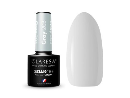 CLARESA Gel Politur GRAU 203 -5g