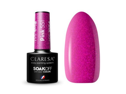CLARESA Gel Politur PINK 551 -5g
