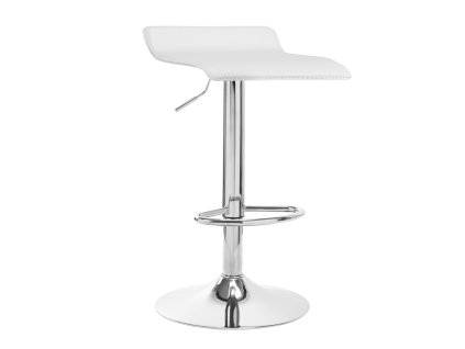 Barhocker QS-B08 Weiß – Höhenverstellbarer Designerstuhl