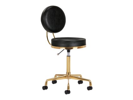 Kosmetik Hocker H5 – Gold & Schwarz