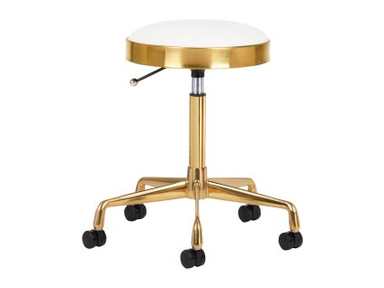 37592 3 kosmeticky taburet h7 zlato bily