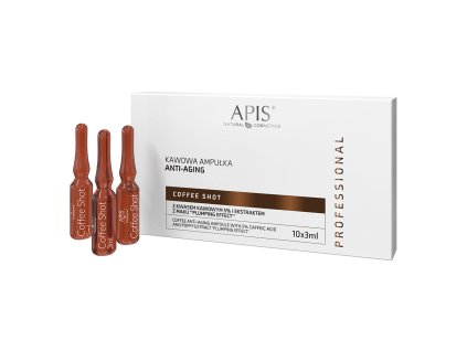 Apis Kaffee Shot Kaffee Ampulle Anti-Aging mit Kaffeesäure und Mohnextrakt,,Aufpolsterungseffekt" 10x 3,5 ml