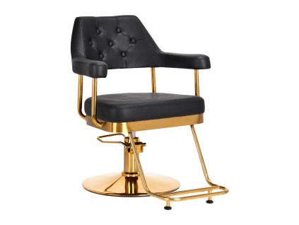 Gabbiano Friseurstuhl Granda gold schwarz