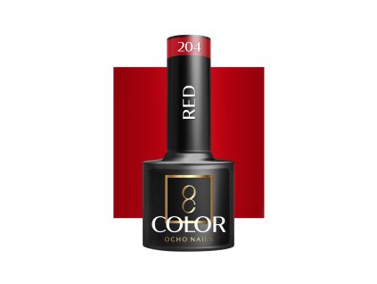 OCHO NAILS Hybrid-Nagellack red 204 -5 g