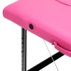 Klappbare Massageliege Aluminium Comfort Activ Fizjo 2 Segmente rosa schwarz Aluminium