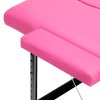 Klappbare Massageliege Aluminium Comfort Activ Fizjo 2 Segmente rosa schwarz Aluminium