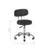 17169 7 kosmeticky taburet pro pedikuru a 007 cerny