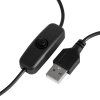 55688 2 stolni uv lampa glow led snake cerna