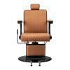56942 16 kadernicke barber kreslo vision svetle hnede s cernym ramem