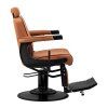 56942 18 kadernicke barber kreslo vision svetle hnede s cernym ramem