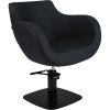 AYALA Friseurstuhl Thomas mit schwarzem Fünfsternfuß