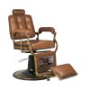 Barberstuhl Gabbiano Boss Old Leather Hellbraun – Retro & Komfort