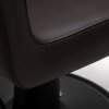 Friseurstuhl Aurelian – braun mit schwarzer Basis