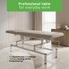eng po VIGO 2 Stationary massage table with adjustable backrest light gray 2593 2