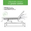 eng po VIGO 2 Stationary massage table with adjustable backrest white 2591 7