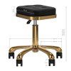 36521 7 kosmeticky taburet m 1645 zlato cerny