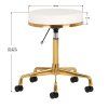 37583 2 kosmeticky taburet h4 zlato bily