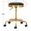 37589 2 kosmeticky taburet h7 zlato cerny