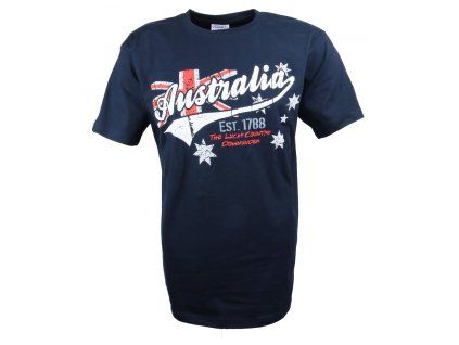 Australské tričko - POSTCODE AUSTRALIA (Barva navy, Velikost S)