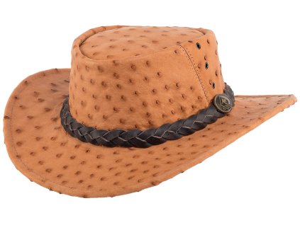 5H49 OSTRICH australský kožený klobouk Scippis 1