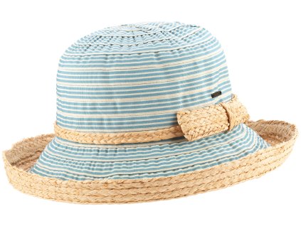 lucinda raffia letni klobouk scippis modrá