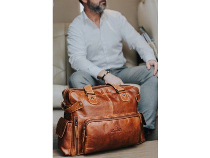 Messengerbag ELBSEE (Barva cognac)